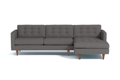 Beverly 2pc Sectional Sofa :: Leg Finish: Pecan / Configuration: RAF - Chaise on the Right