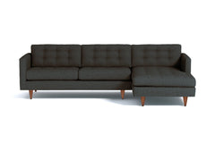 Beverly 2pc Sectional Sofa :: Leg Finish: Pecan / Configuration: RAF - Chaise on the Right