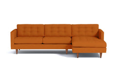 Beverly 2pc Sectional Sofa :: Leg Finish: Pecan / Configuration: RAF - Chaise on the Right