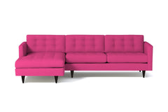 Beverly 2pc Sectional Sofa :: Leg Finish: Espresso / Configuration: LAF - Chaise on the Left
