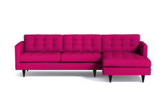 Beverly 2pc Sectional Sofa :: Leg Finish: Espresso / Configuration: RAF - Chaise on the Right