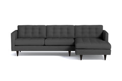 Beverly 2pc Sectional Sofa :: Leg Finish: Espresso / Configuration: RAF - Chaise on the Right