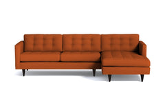 Beverly 2pc Sectional Sofa :: Leg Finish: Espresso / Configuration: RAF - Chaise on the Right