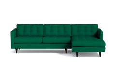 Beverly 2pc Sectional Sofa :: Leg Finish: Espresso / Configuration: RAF - Chaise on the Right