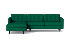 Beverly 2pc Sectional Sofa :: Leg Finish: Espresso / Configuration: LAF - Chaise on the Left