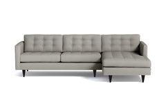Beverly 2pc Sectional Sofa :: Leg Finish: Espresso / Configuration: RAF - Chaise on the Right