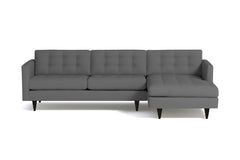 Beverly 2pc Sectional Sofa :: Leg Finish: Espresso / Configuration: RAF - Chaise on the Right