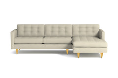 Beverly 2pc Sectional Sofa :: Leg Finish: Natural / Configuration: RAF - Chaise on the Right
