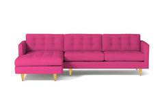 Beverly 2pc Sectional Sofa :: Leg Finish: Natural / Configuration: LAF - Chaise on the Left
