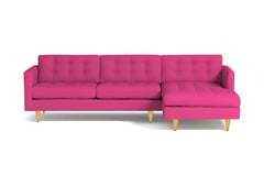 Beverly 2pc Sectional Sofa :: Leg Finish: Natural / Configuration: RAF - Chaise on the Right