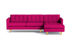 Beverly 2pc Sectional Sofa :: Leg Finish: Natural / Configuration: RAF - Chaise on the Right