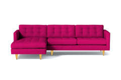 Beverly 2pc Sectional Sofa :: Leg Finish: Natural / Configuration: LAF - Chaise on the Left