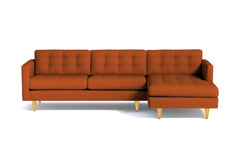 Beverly 2pc Sectional Sofa :: Leg Finish: Natural / Configuration: RAF - Chaise on the Right