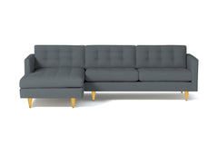 Beverly 2pc Sectional Sofa :: Leg Finish: Natural / Configuration: LAF - Chaise on the Left