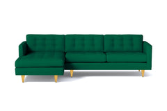 Beverly 2pc Sectional Sofa :: Leg Finish: Natural / Configuration: LAF - Chaise on the Left