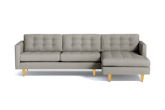 Beverly 2pc Sectional Sofa :: Leg Finish: Natural / Configuration: RAF - Chaise on the Right