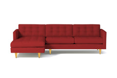 Beverly 2pc Sectional Sofa :: Leg Finish: Natural / Configuration: LAF - Chaise on the Left