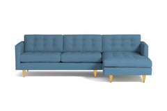 Beverly 2pc Sectional Sofa :: Leg Finish: Natural / Configuration: RAF - Chaise on the Right