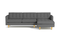 Beverly 2pc Sectional Sofa :: Leg Finish: Natural / Configuration: RAF - Chaise on the Right