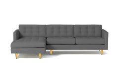 Beverly 2pc Sectional Sofa :: Leg Finish: Natural / Configuration: LAF - Chaise on the Left