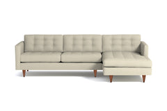 Beverly 2pc Sectional Sofa :: Leg Finish: Pecan / Configuration: RAF - Chaise on the Right