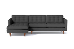 Beverly 2pc Sectional Sofa :: Leg Finish: Pecan / Configuration: LAF - Chaise on the Left