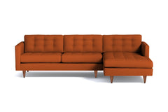 Beverly 2pc Sectional Sofa :: Leg Finish: Pecan / Configuration: RAF - Chaise on the Right
