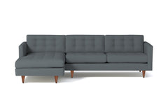 Beverly 2pc Sectional Sofa :: Leg Finish: Pecan / Configuration: LAF - Chaise on the Left