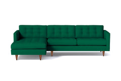 Beverly 2pc Sectional Sofa :: Leg Finish: Pecan / Configuration: LAF - Chaise on the Left