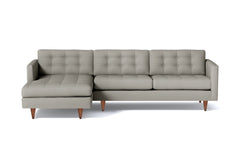 Beverly 2pc Sectional Sofa :: Leg Finish: Pecan / Configuration: LAF - Chaise on the Left