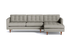 Beverly 2pc Sectional Sofa :: Leg Finish: Pecan / Configuration: RAF - Chaise on the Right