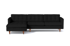 Beverly 2pc Sectional Sofa :: Leg Finish: Pecan / Configuration: LAF - Chaise on the Left