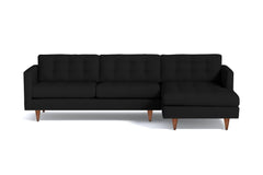 Beverly 2pc Sectional Sofa :: Leg Finish: Pecan / Configuration: RAF - Chaise on the Right
