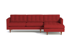 Beverly 2pc Sectional Sofa :: Leg Finish: Pecan / Configuration: RAF - Chaise on the Right