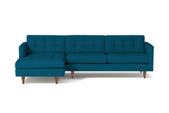 Beverly 2pc Sectional Sofa :: Leg Finish: Pecan / Configuration: LAF - Chaise on the Left
