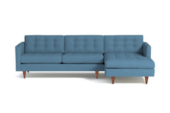 Beverly 2pc Sectional Sofa :: Leg Finish: Pecan / Configuration: RAF - Chaise on the Right
