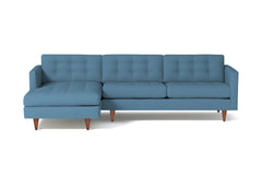 Beverly 2pc Sectional Sofa :: Leg Finish: Pecan / Configuration: LAF - Chaise on the Left
