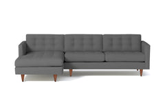 Beverly 2pc Sectional Sofa :: Leg Finish: Pecan / Configuration: LAF - Chaise on the Left