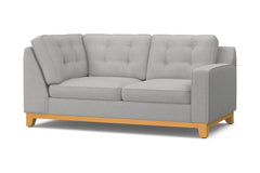 Brentwood Right Arm Corner Loveseat :: Leg Finish: Natural / Configuration: RAF - Chaise on the Right