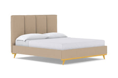 Carter Upholstered Bed :: Leg Finish: Natural / Size: Full Size