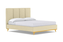 Carter Upholstered Bed :: Leg Finish: Natural / Size: Full Size