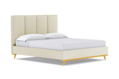 Carter Upholstered Bed :: Leg Finish: Natural / Size: King