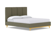 Carter Upholstered Bed :: Leg Finish: Natural / Size: King