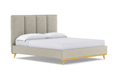 Carter Upholstered Bed :: Leg Finish: Natural / Size: Full Size