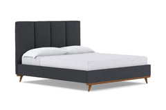 Carter Upholstered Bed :: Leg Finish: Pecan / Size: California King