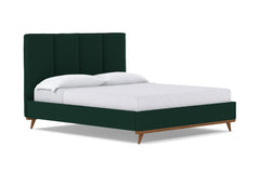 Carter Upholstered Bed :: Leg Finish: Pecan / Size: California King