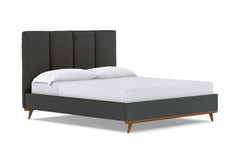 Carter Upholstered Bed :: Leg Finish: Pecan / Size: King