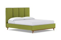 Carter Upholstered Bed :: Leg Finish: Pecan / Size: King