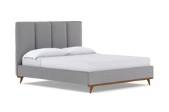 Carter Upholstered Bed :: Leg Finish: Pecan / Size: California King