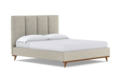 Carter Upholstered Bed :: Leg Finish: Pecan / Size: California King